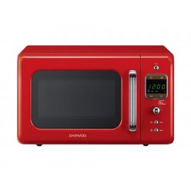 Daewoo KOR-6LBR Horno de Microondas Retro 0.7 Pies Cúbicos Rojo - Envío Gratuito