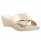 Sandalia wedge Ramiro Olivera oro rosa - Envío Gratuito