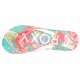 Sandalia floral Roxy rojo - Envío Gratuito