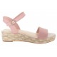 Sandalia lisa Nine West rosa - Envío Gratuito