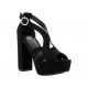Sandalia lisa G By Guess negro - Envío Gratuito
