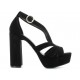 Sandalia lisa G By Guess negro - Envío Gratuito