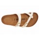 Sandalia lisa Birkenstock crema - Envío Gratuito