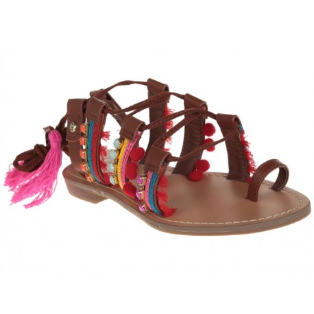 Sandalia G by Guess café - Envío Gratuito