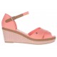 Sandalia wedge Tommy Hilfiger coral - Envío Gratuito