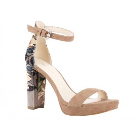 Sandalia estampada Nine West taupe - Envío Gratuito