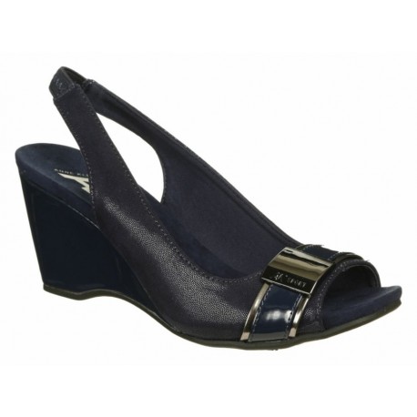 Sandalia lisa Anne Klein wedge - Envío Gratuito