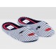 Pantufla a rayas Etam azul - Envío Gratuito