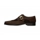 Zapato monk strap Michel Domit de piel café - Envío Gratuito