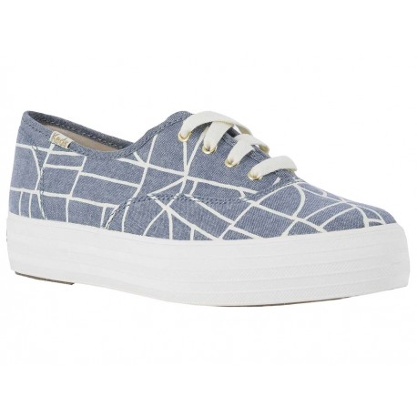 Tenis estampado Keds azul - Envío Gratuito