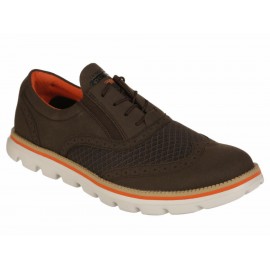 Skecher s Zapato con Agujeta Café - Envío Gratuito