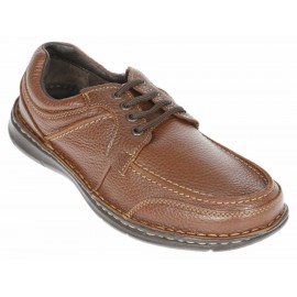 JBE Zapato con Agujeta de Piel Miel - Envío Gratuito