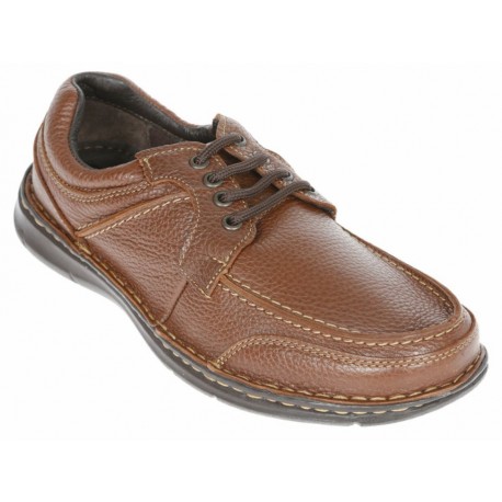 JBE Zapato con Agujeta de Piel Miel - Envío Gratuito