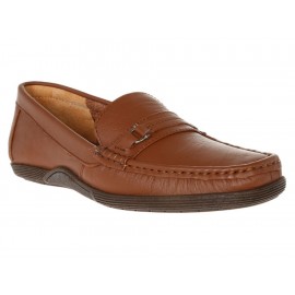 Regent Street Zapato Mocasín de Piel Miel - Envío Gratuito