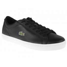 Tenis Lacoste piel negro - Envío Gratuito