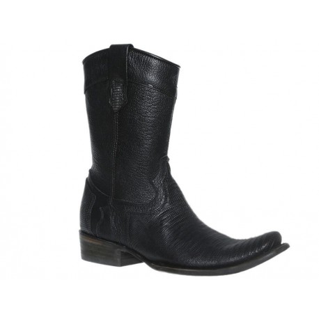 Franco Cuadra Bota Vaquera Negra - Envío Gratuito