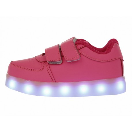 XBLINKS Tenis con luces de LED recargable velcro para ni a