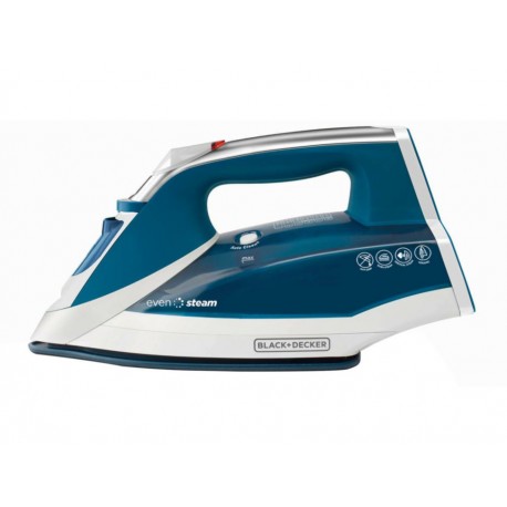 Black & Decker Plancha Even Steam Azul - Envío Gratuito