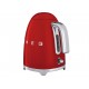 Smeg KLF01RDUS Tetera Hervidor Eléctrico Rojo - Envío Gratuito