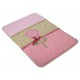 Colchoneta para cuna de viaje Carmen Patricia Flores 65 cm x 95 cm rosa - Envío Gratuito