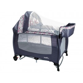 Cuna de viaje Evenflo Nappi gris oxford - Envío Gratuito