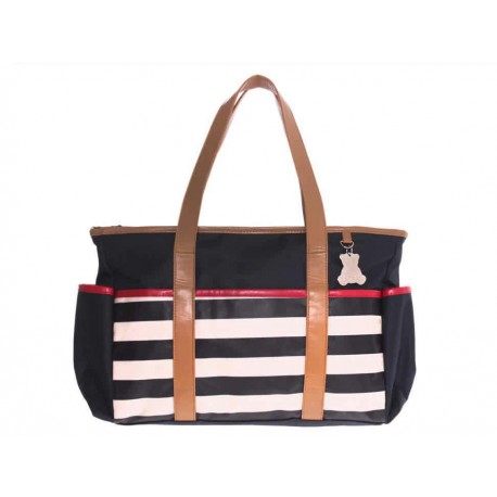 Pañalera tipo satchel Kristian Ballena azul marino - Envío Gratuito