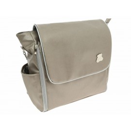 Pañalera tipo messenger Kristian gris - Envío Gratuito