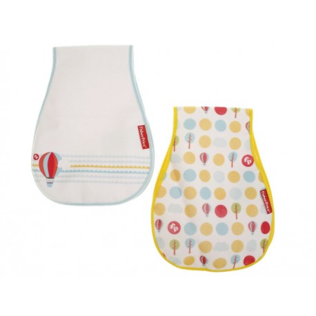 Fisher Price Set de Baberos Estampados - Envío Gratuito