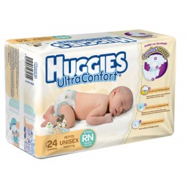 Pañales Huggies Ultraconfort Etapa recién nacido 24 piezas - Envío Gratuito