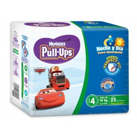 Calzoncitos desechables Huggies Pull Ups Etapa 4 para niño 25 piezas - Envío Gratuito