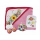 Set de baño B Mundo Florres rosa - Envío Gratuito