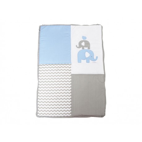 Colchoneta Kristian Elefante 68 cm x 95 cm azul - Envío Gratuito