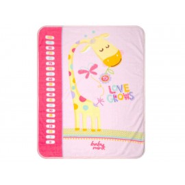 Cobertor Baby Mink Creciendo contigo rosa - Envío Gratuito
